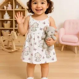 Kidbea Girls Organic Cotton Newborn Baby Sleeveless Dress-image-82