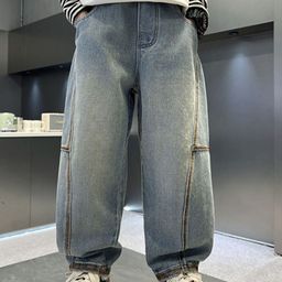 LULU & SKY Boys Slash Knee Heavy Fade Jeans-image-58