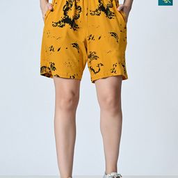 BAESD Women Printed High-Rise Shorts-image-15