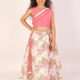 JBN Creation Girls Ready To Wear Lehenga & Blouse With Dupatta-picture-7