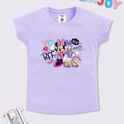 YK Disney Girls Minnie & Daisy Printed Cotton T-shirt-image-31