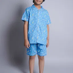 Biglilpeople Boys Printed Pure Cotton Night suit-picture-40