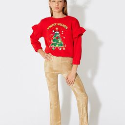 Koton Girls Slip-On Regular Fit Bootcut Trousers-image-83