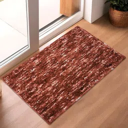 Aura Orange Colored & White Riyal Designed Anti-Skid & Water Absorbent Entrance Doormats-picture-27