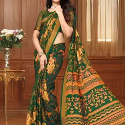 KALINI Floral Brasso Saree-picture-33