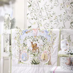 THE BABY TRUNK White Enchanted Deer Egyptian Cotton AC Room 450 GSM Single Bed Quilt-image-33