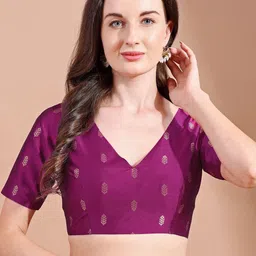 Tikhi Imli Woven Design Saree Blouse-image-55