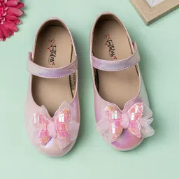 toothless Girls Embellished Ballerinas with Bows-image-37