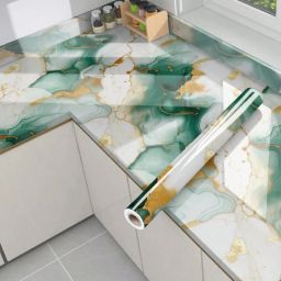 200 cm Self Adhesive Glossy Marble Foil Waterproof Sticker For Kitchen And Home Self Adhesive Sticker-image-84