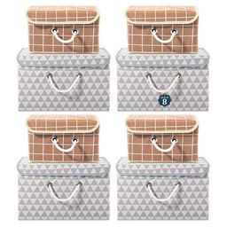 Kuber Industries Grey Set of 6 Reusable Drawer Organiser Organisers-23