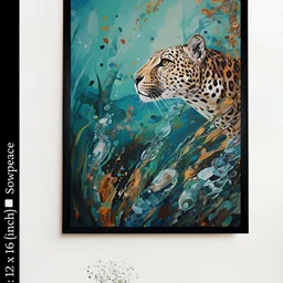 SOWPEACE Blue & Black 1 Piece Canvas Birds and Animals Wall Photographs-image-51
