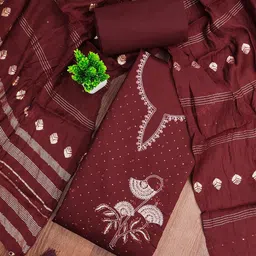 Panzora Floral Printed Unstitched Dress Material-48