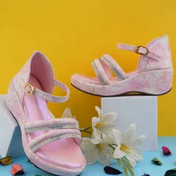 BAESD Girls Embellished Wedge Sandals-16