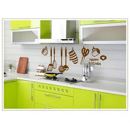 INDIAN ROYALS Brown Kitchen Grocery Self Adhesive Wall Sticker-image-28