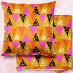 ArtzFolio Multicoloured Set of 2 Square Cushion Covers-picture-17