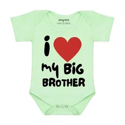 Arvesa I Lobe My Big Brother Printed Bodusuit-image-29