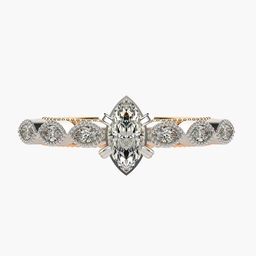 VALANOVA Women 18 Kt Rose Gold Lab Grown 0.68 CT Diamond Rings 2.68 gm-picture-25