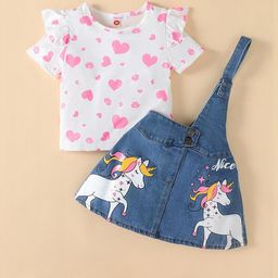 hopscotch 2-Piece Unicorn Blouse & Suspender Skirt-picture-20