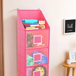 Kuber Industries Pink Set of 3 Regular Multi-Utility Organisers image 1