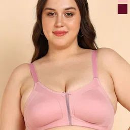 Dressberry Plus-SizeWomen's High Coverage M-Frame Minimiser Bra Pack of 2-13