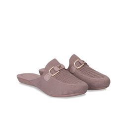 Lascia Women Solid Round Toe Mules-25