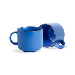 SHAY Japandi Blue 2 Pieces Ceramic Matte Mugs-image-19