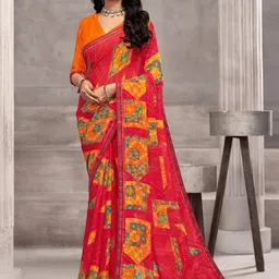 Panzora Pure Chiffon Saree-picture-0