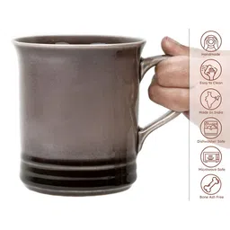 BODHI HOUSE Grey Solid Ceramic Glossy Cups Set of Cups and Mugs image 5