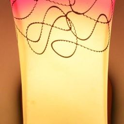 SOMIL Pink Glass Cylinder Printed Wall Lamps-picture-35