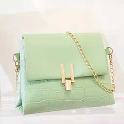 HAUTE SAUCE by Campus Sutra Textured PU Structured Sling Bag with Tasselled-image-22