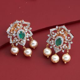 Kushal's Fashion Jewellery Gold-Plated Party Zircon Classic Studs Earrings-32
