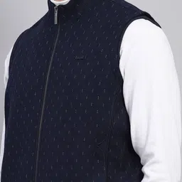 Monte Carlo Men Mock Collar Abstract Printed Casual Bomber Jacket image 4