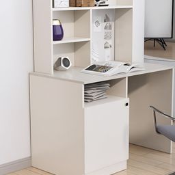 HEXA RED White Engineered Wood Study Table For Work From Home Students & Computer Table-24