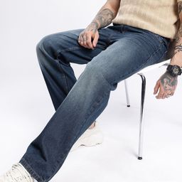 glitchez Men Cool Vibe Loose Fit Light Fade Jeans-image-31