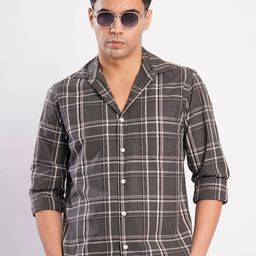 Bene Kleed Tartan Checks Checked Slim Fit Pure Cotton Shirt-picture-30
