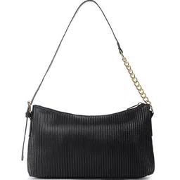 Fastrack Textured PU Bucket Shoulder Bag with Fringed image 2