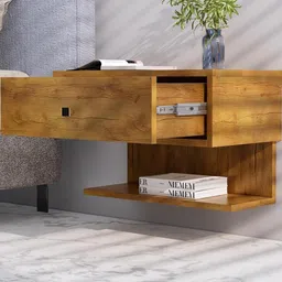 HEXA RED Beige Engineered Wood Bedside Table-image-99