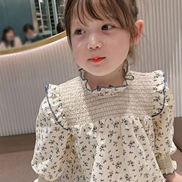 LULU & SKY Embellished Print Puff Sleeve Cotton Top-image-69
