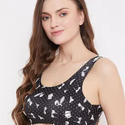 SECRETS BY ZEROKAATA Pack Of 2 Abstract Printed Full Coverage Lightly Padded Workout Bra image 4