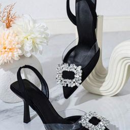 LUXY SHOE Women Western - Embellished Pointed Toe Slim Pumps-45