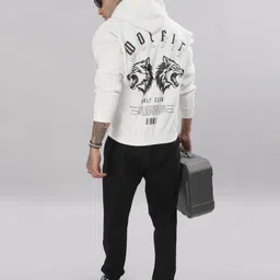 WOLFIT ATHLEISURE Men Hooded Oversize Cotton Pullover-picture-2