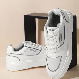 FCUK Men Woven Design Everyday Sneakers-image-85