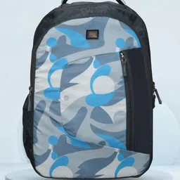 PB Pearlbags Unisex Abstract Print Water Resistant Laptop Backpack With Rain Cover-17