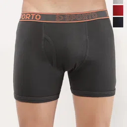 Sporto by Macho Men Pack Of 4 Soft Short TrunksSprto_M1030-CH1-G1-N1-R1-S-picture-9