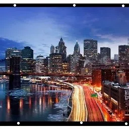 ZIOZY 92 Inches Diagonal, 7 Ft. x 4 Ft.-16:9 Aspect Ratio Supports UHD-3D-4K Eyelets Projector Screen (Width 214 cm x 122 cm Height)-18