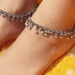 Janpath Online Artificial Beads Anklet image 2