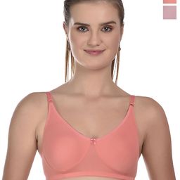Viral Girl Pack of 2 Full Coverage Non Padded All Day Comfort T-shirt Bra-picture-45