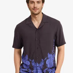 RARE RABBIT Men Comfort Boxy Floral Opaque Printed Casual Shirt-70