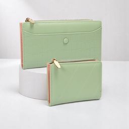 CRUSSET Women Pack of 2 Two Fold Textured Wallets-image-9