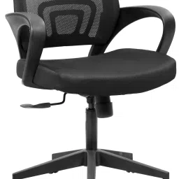 Cliq Medium Back Chair with Ergonomic Cushion Fabric Office Executive Chair-picture-14
